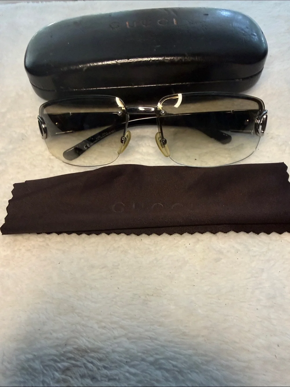 Gucci GG2766 F/S Half Rim Frame Unisex Mint Tinted Lens Sunglasses
